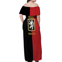 Personalized Italy Aosta Valley Off Shoulder Maxi Dress Inspiration Flags Style