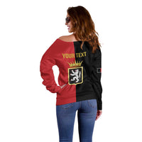 Personalized Italy Aosta Valley Off Shoulder Sweater Inspiration Flags Style