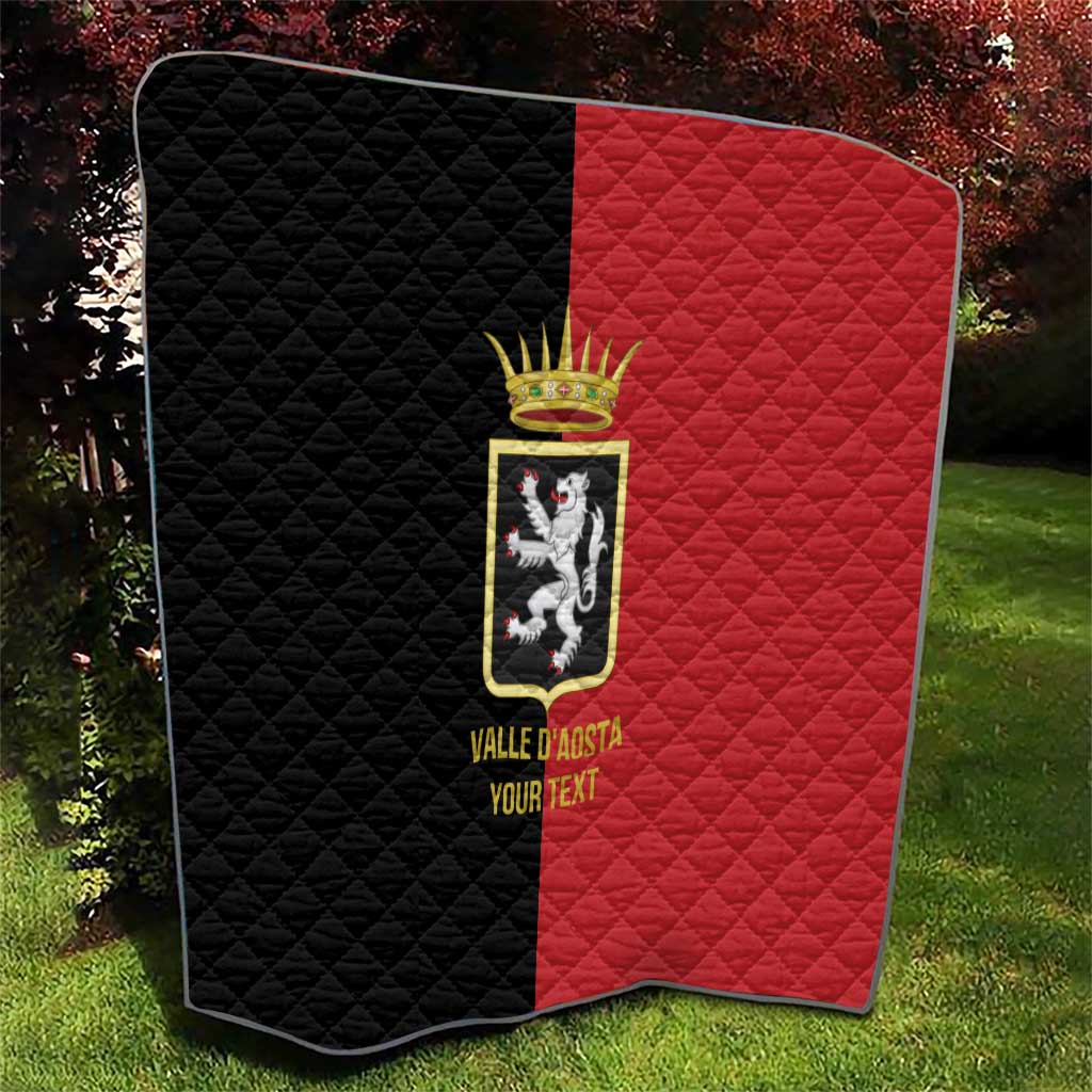 Personalized Italy Aosta Valley Quilt Inspiration Flags Style