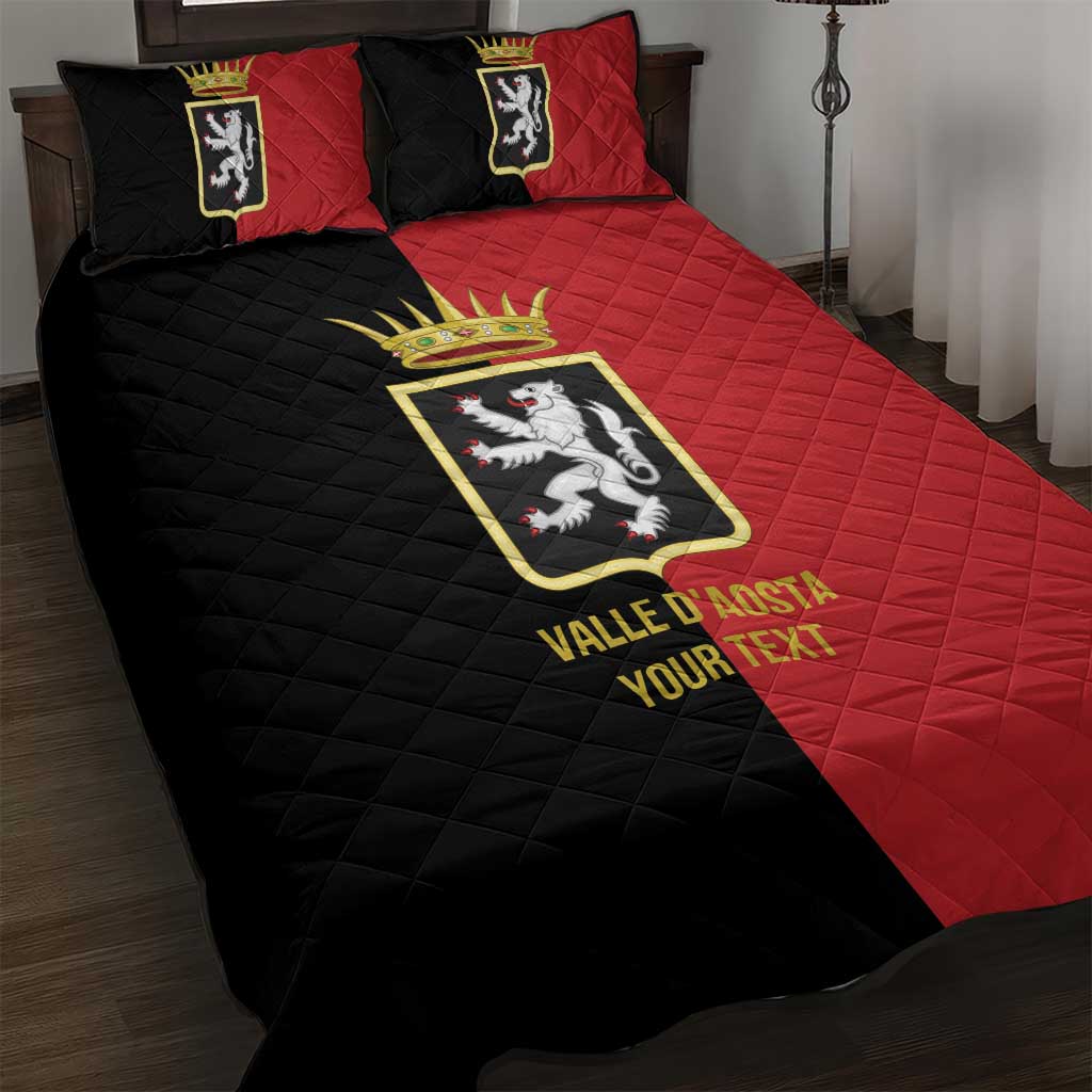 Personalized Italy Aosta Valley Quilt Bed Set Inspiration Flags Style