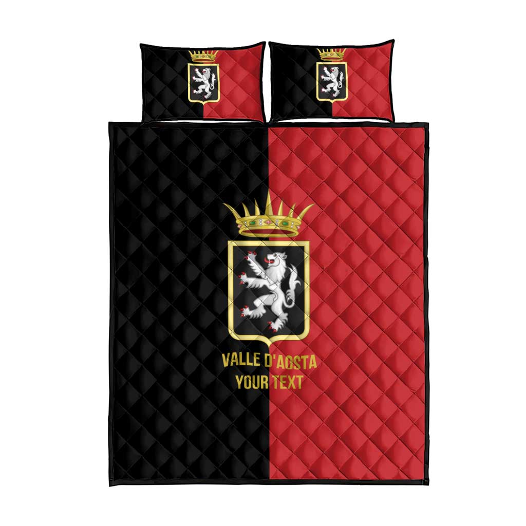 Personalized Italy Aosta Valley Quilt Bed Set Inspiration Flags Style