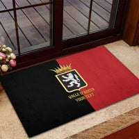 Personalized Italy Aosta Valley Rubber Doormat Inspiration Flags Style