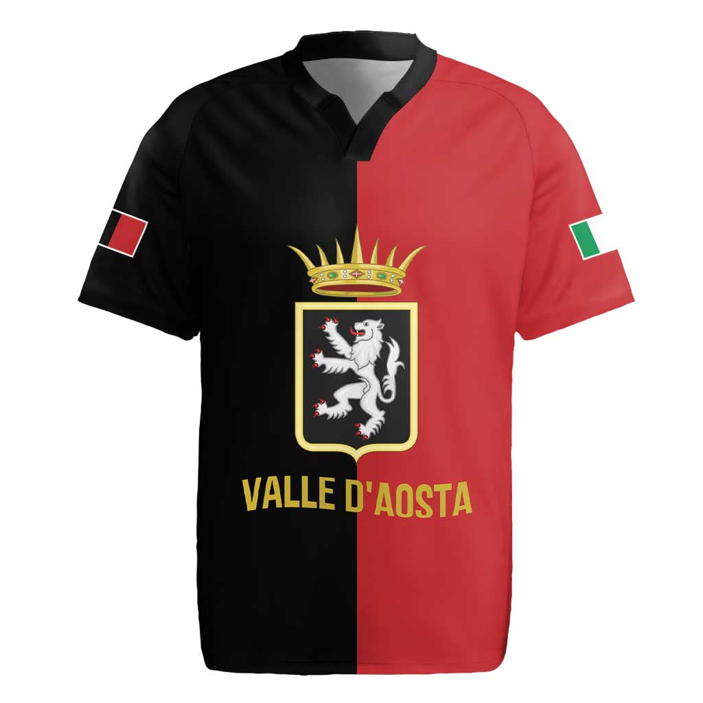 Personalized Italy Aosta Valley Rugby Jersey Inspiration Flags Style