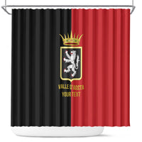 Personalized Italy Aosta Valley Shower Curtain Inspiration Flags Style