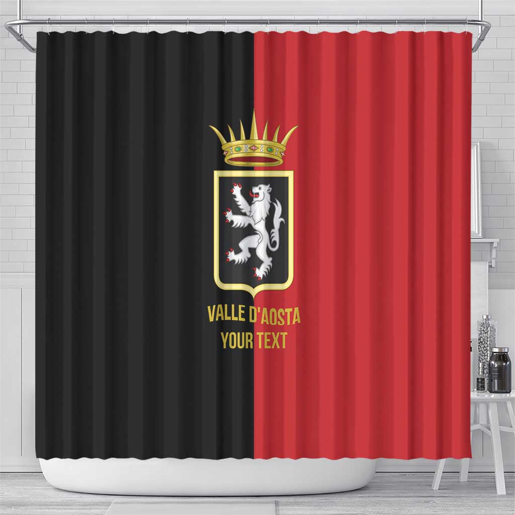 Personalized Italy Aosta Valley Shower Curtain Inspiration Flags Style