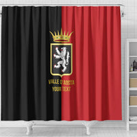 Personalized Italy Aosta Valley Shower Curtain Inspiration Flags Style
