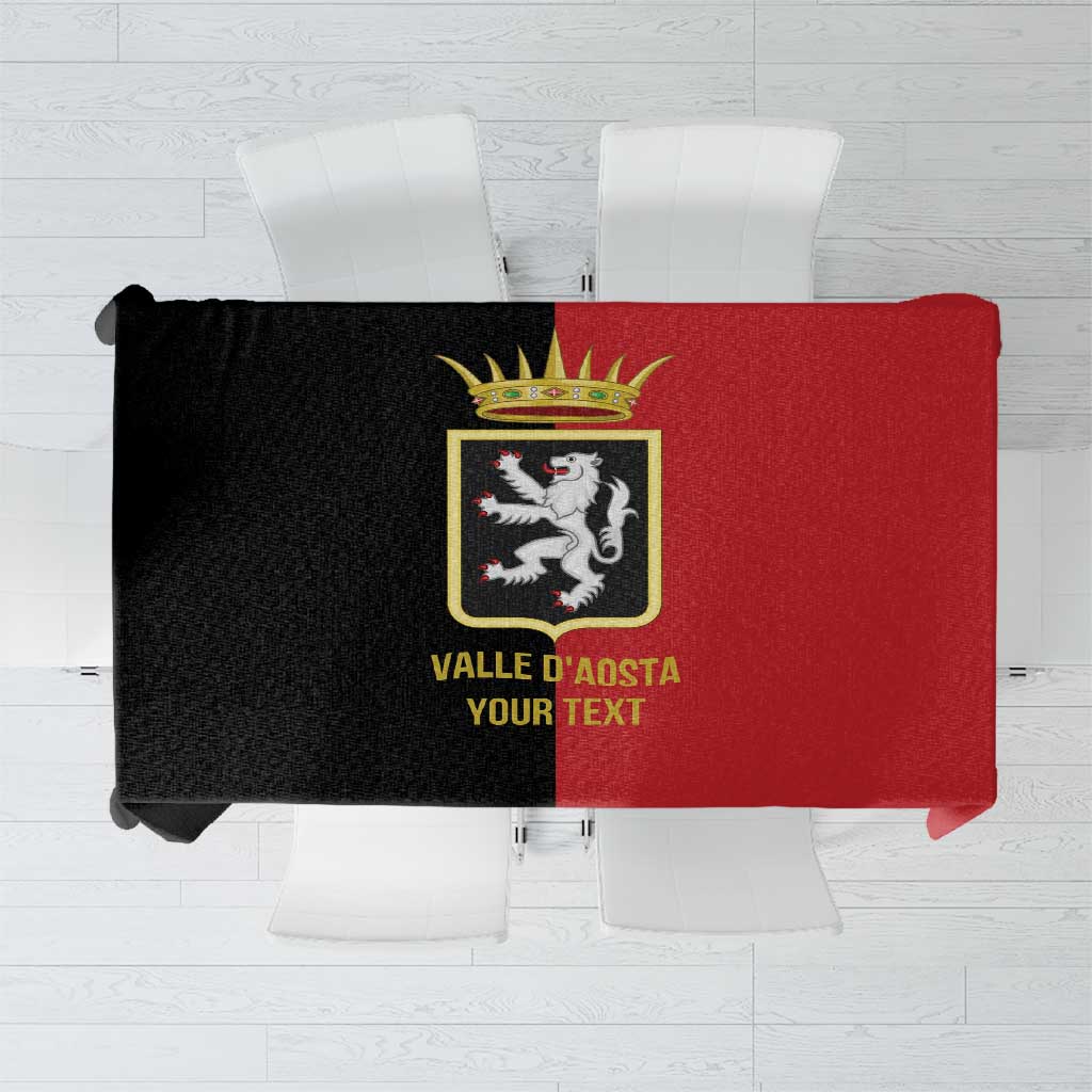 Personalized Italy Aosta Valley Tablecloth Inspiration Flags Style
