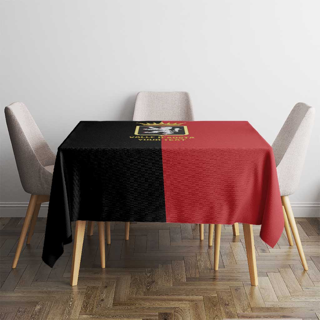 Personalized Italy Aosta Valley Tablecloth Inspiration Flags Style
