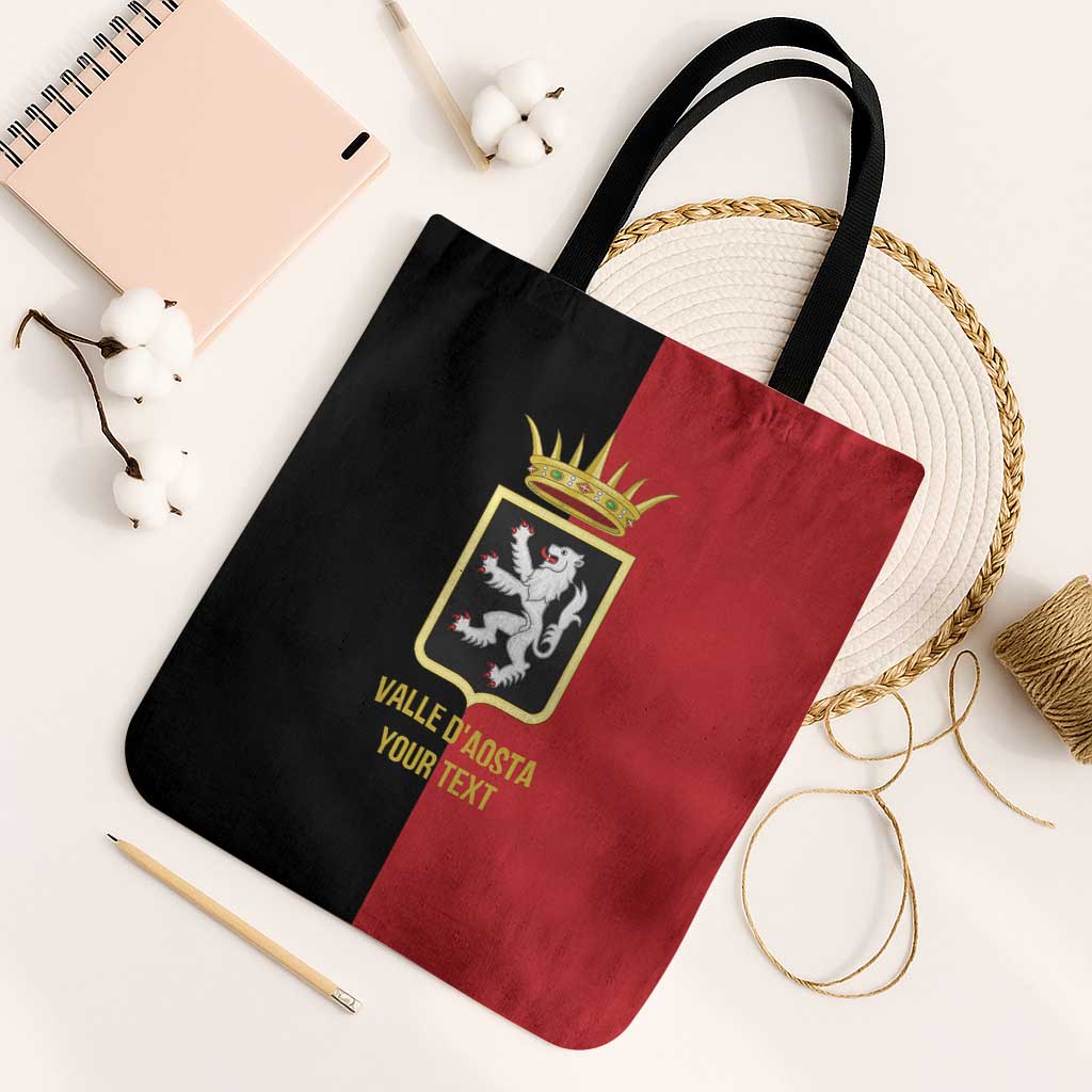 Personalized Italy Aosta Valley Tote Bag Inspiration Flags Style - Wonder Print Shop