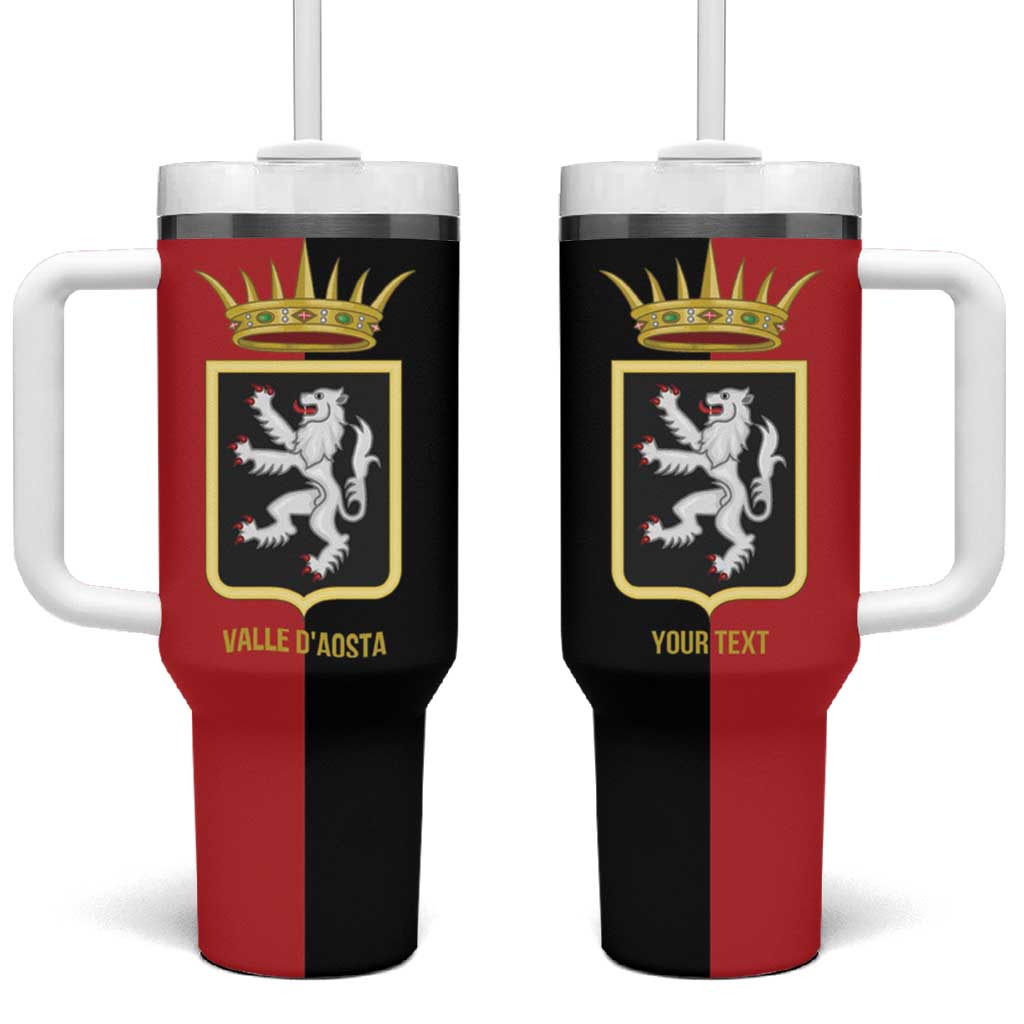 Personalized Italy Aosta Valley Tumbler With Handle Inspiration Flags Style
