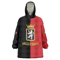 Personalized Italy Aosta Valley Wearable Blanket Hoodie Inspiration Flags Style