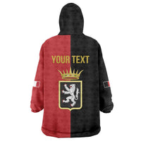 Personalized Italy Aosta Valley Wearable Blanket Hoodie Inspiration Flags Style