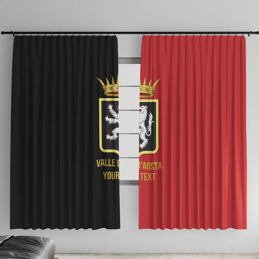 Personalized Italy Aosta Valley Window Curtain Inspiration Flags Style