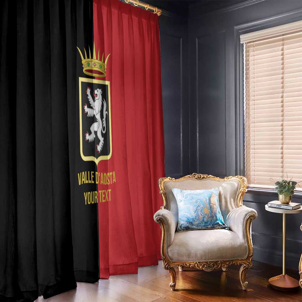 Personalized Italy Aosta Valley Window Curtain Inspiration Flags Style