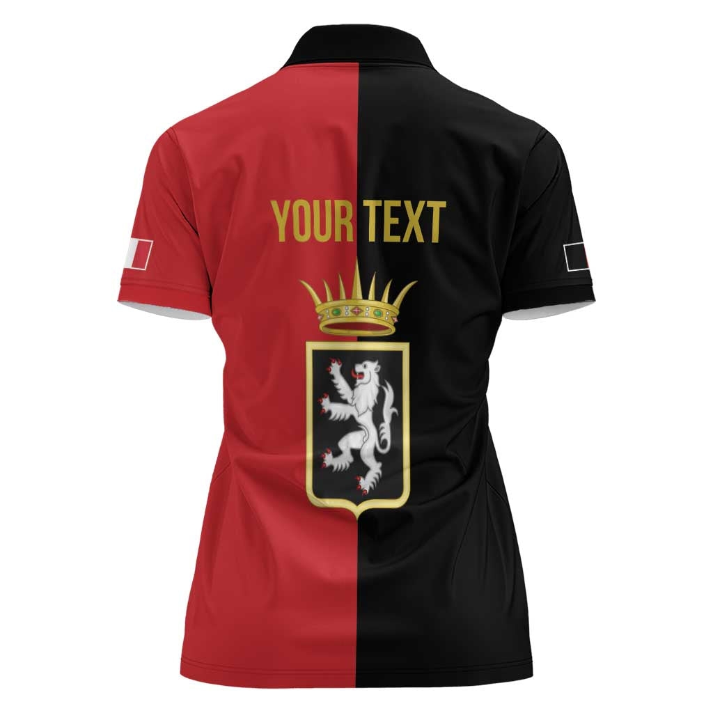 Personalized Italy Aosta Valley Women Polo Shirt Inspiration Flags Style