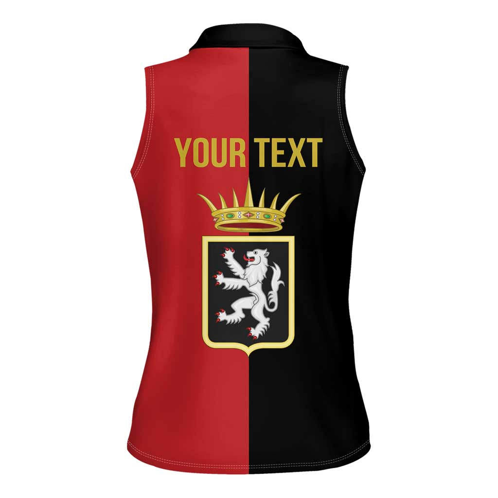 Personalized Italy Aosta Valley Women Sleeveless Polo Shirt Inspiration Flags Style