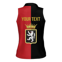 Personalized Italy Aosta Valley Women Sleeveless Polo Shirt Inspiration Flags Style