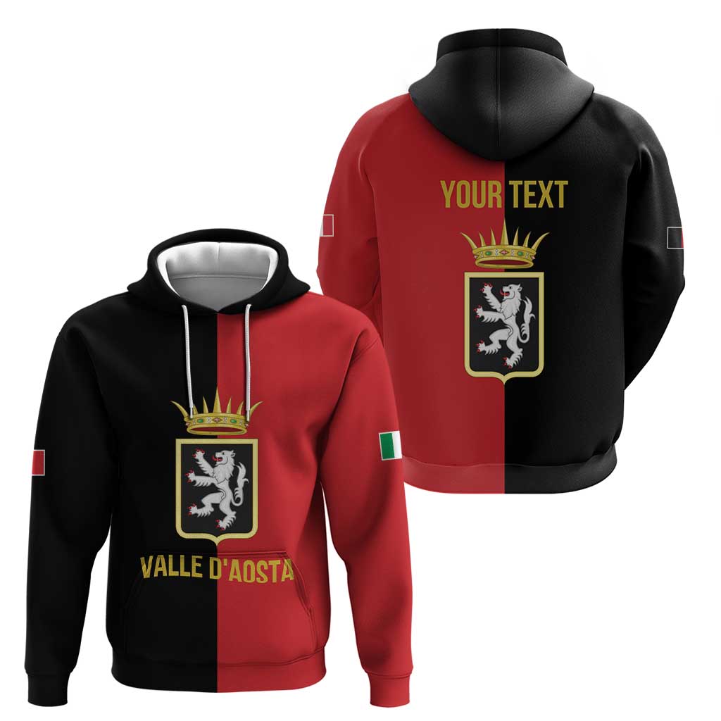 Personalized Italy Aosta Valley Zip Hoodie Inspiration Flags Style