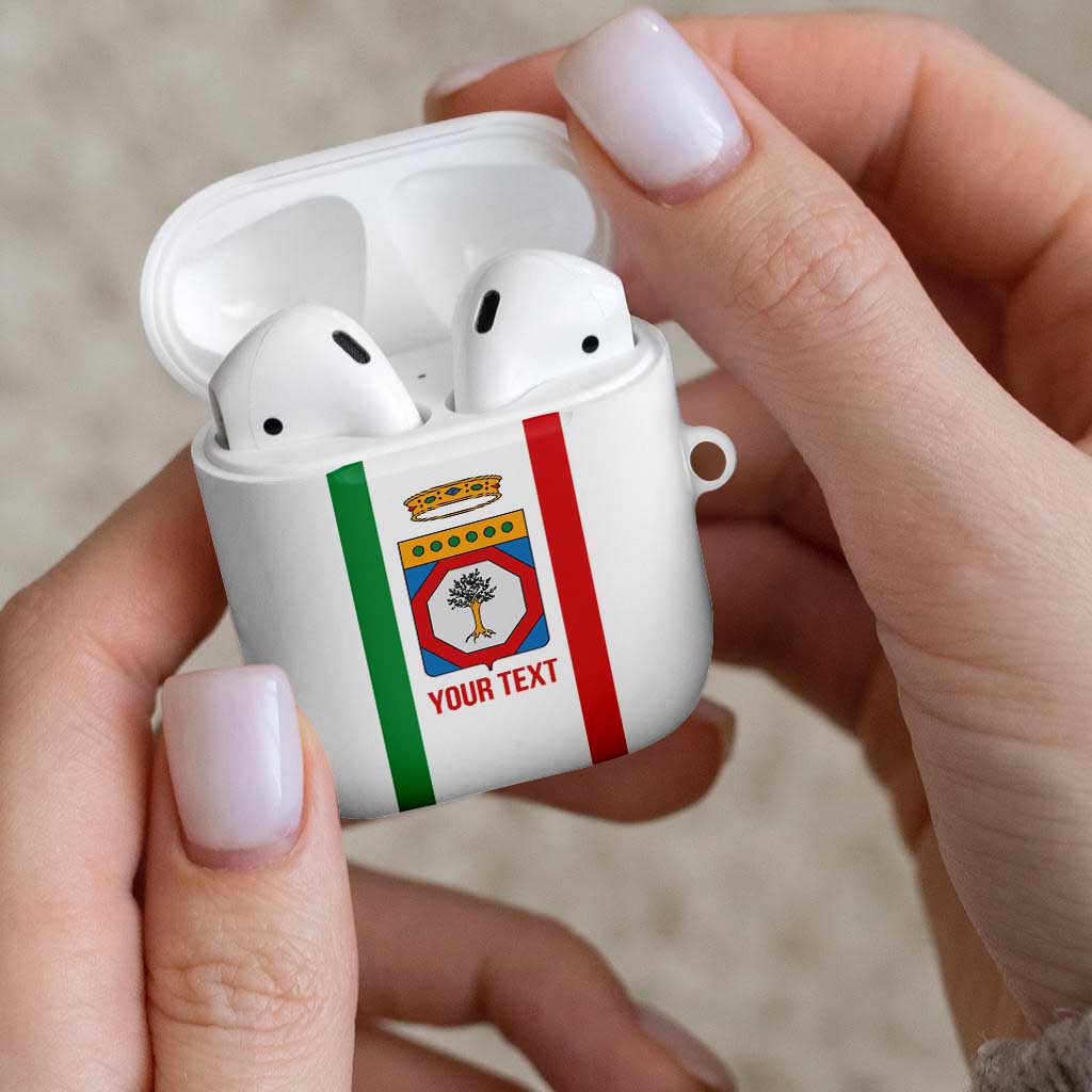 Personalized Italy Apulia AirPods Case Inspiration Flags Style - Wonder Print Shop