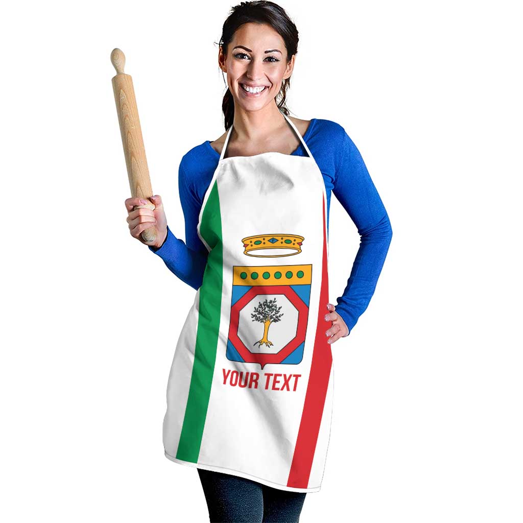 Personalized Italy Apulia Apron Inspiration Flags Style - Wonder Print Shop