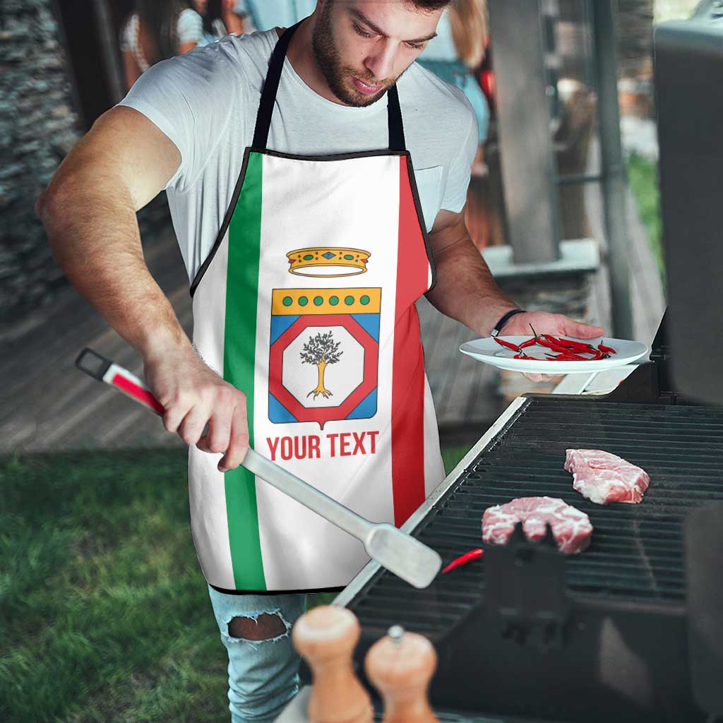 Personalized Italy Apulia Apron Inspiration Flags Style - Wonder Print Shop