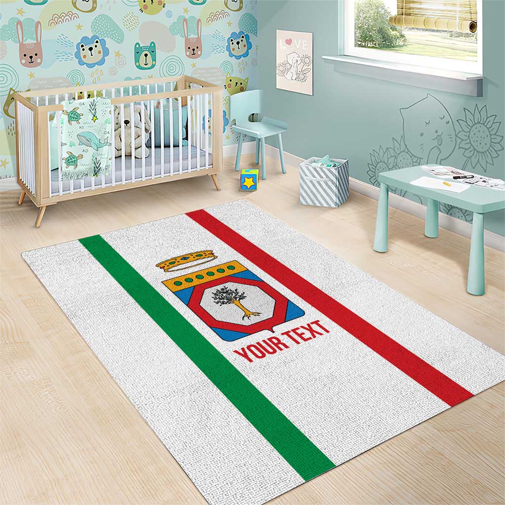Personalized Italy Apulia Area Rug Inspiration Flags Style