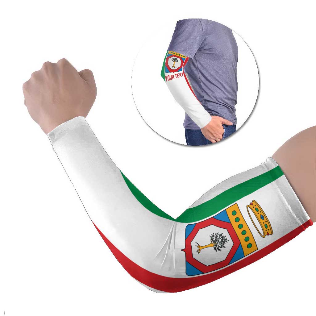 Personalized Italy Apulia Arm Sleeves Inspiration Flags Style - Wonder Print Shop
