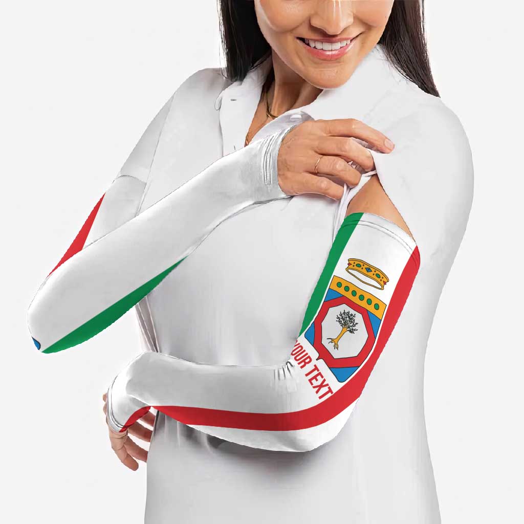 Personalized Italy Apulia Arm Sleeves Inspiration Flags Style - Wonder Print Shop