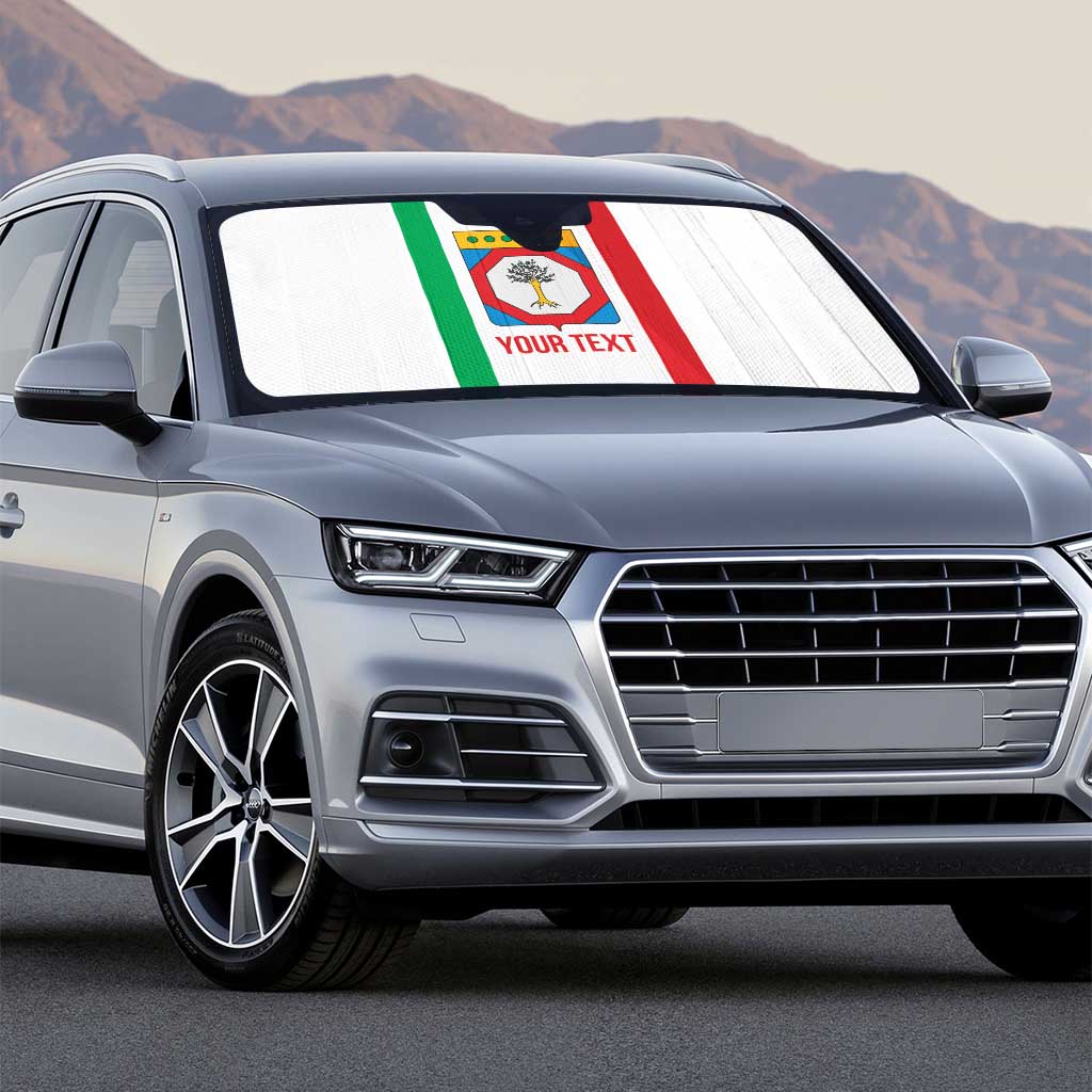 Personalized Italy Apulia Auto Sun Shade Inspiration Flags Style - Wonder Print Shop