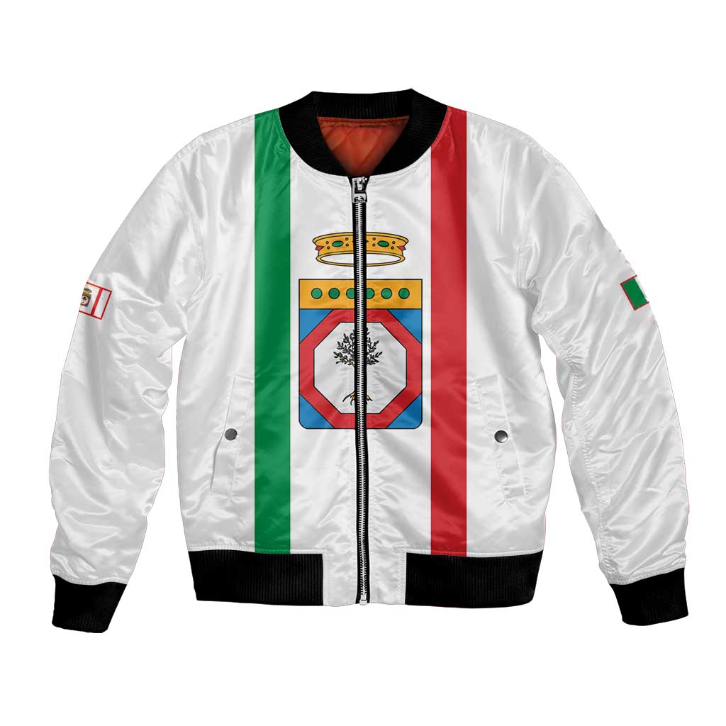 Personalized Italy Apulia Bomber Jacket Inspiration Flags Style