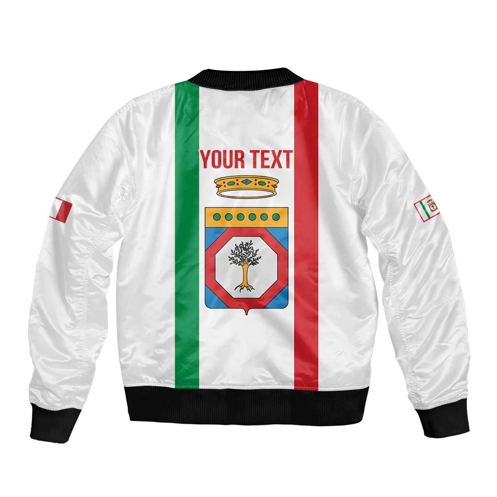 Personalized Italy Apulia Bomber Jacket Inspiration Flags Style