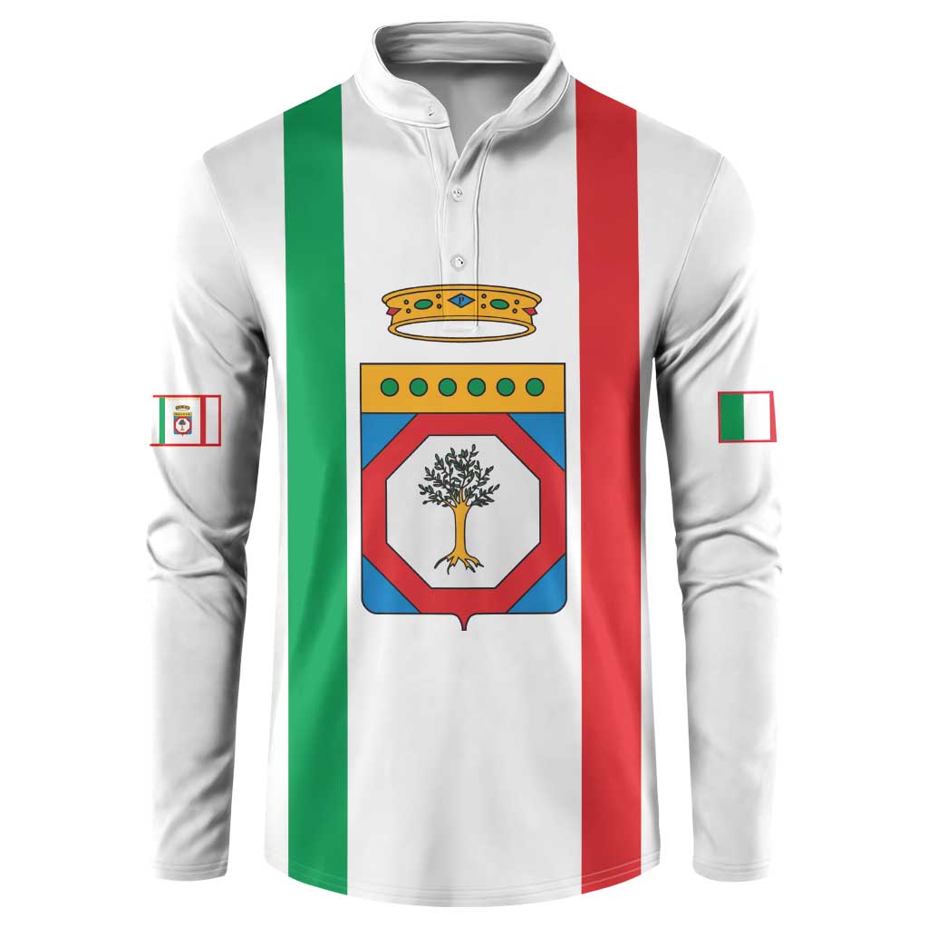 Personalized Italy Apulia Button Sweatshirt Inspiration Flags Style