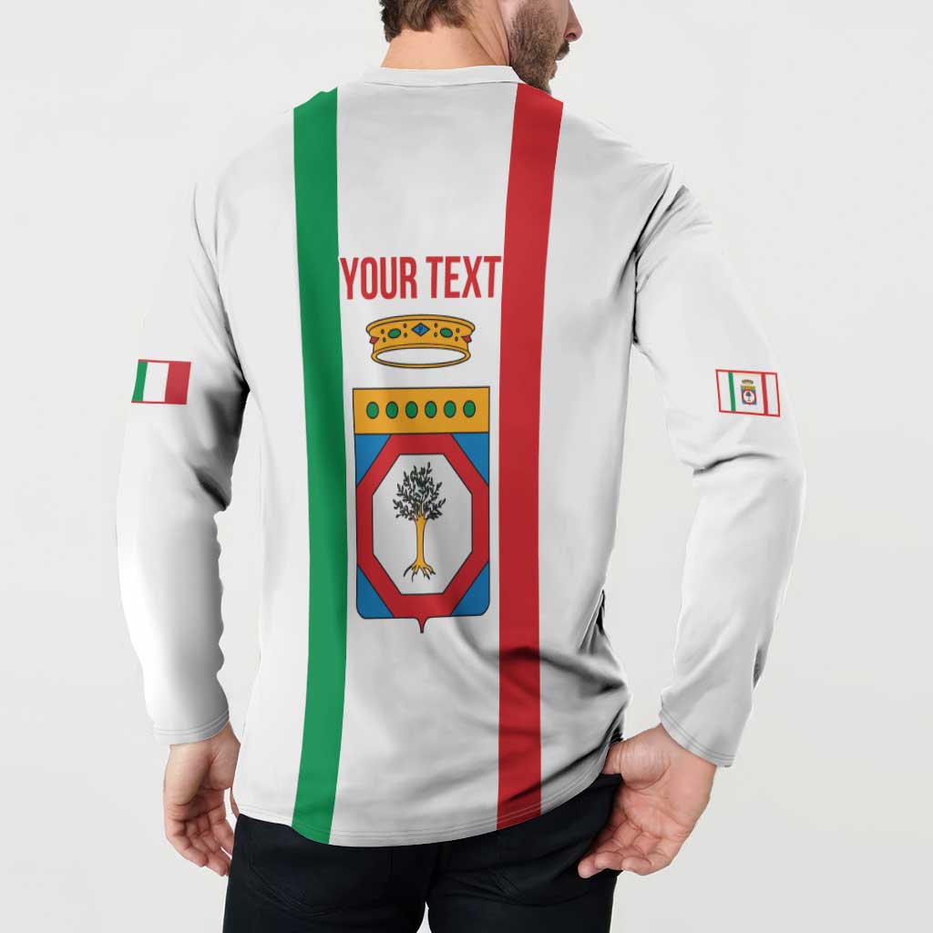 Personalized Italy Apulia Button Sweatshirt Inspiration Flags Style
