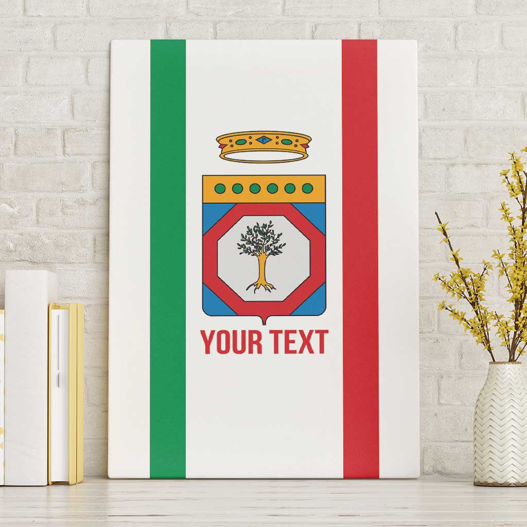 Personalized Italy Apulia Canvas Wall Art Inspiration Flags Style