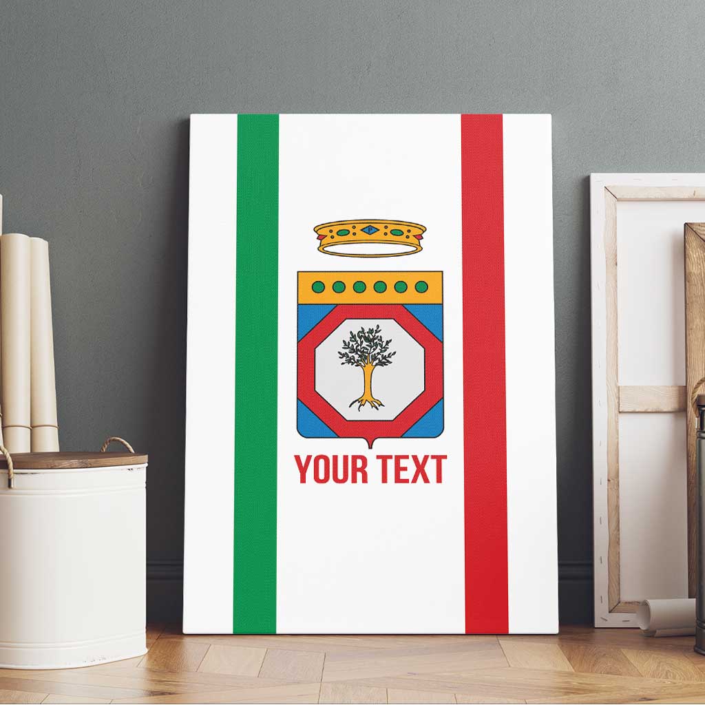 Personalized Italy Apulia Canvas Wall Art Inspiration Flags Style