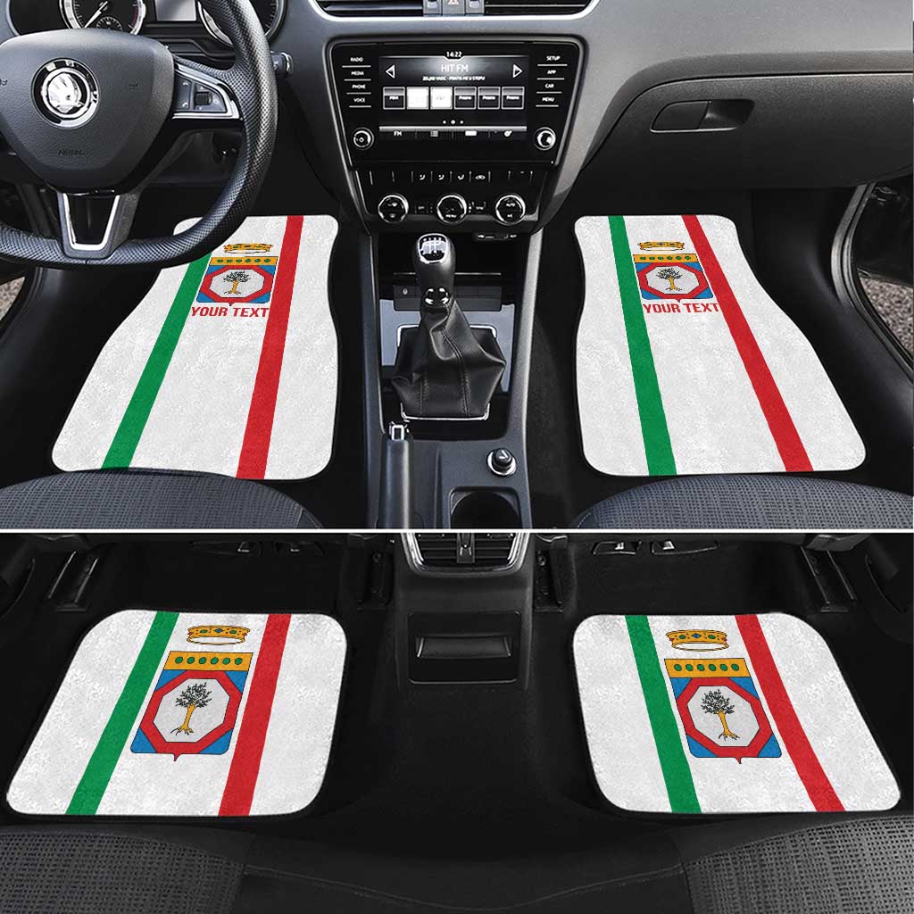 Personalized Italy Apulia Car Mats Inspiration Flags Style