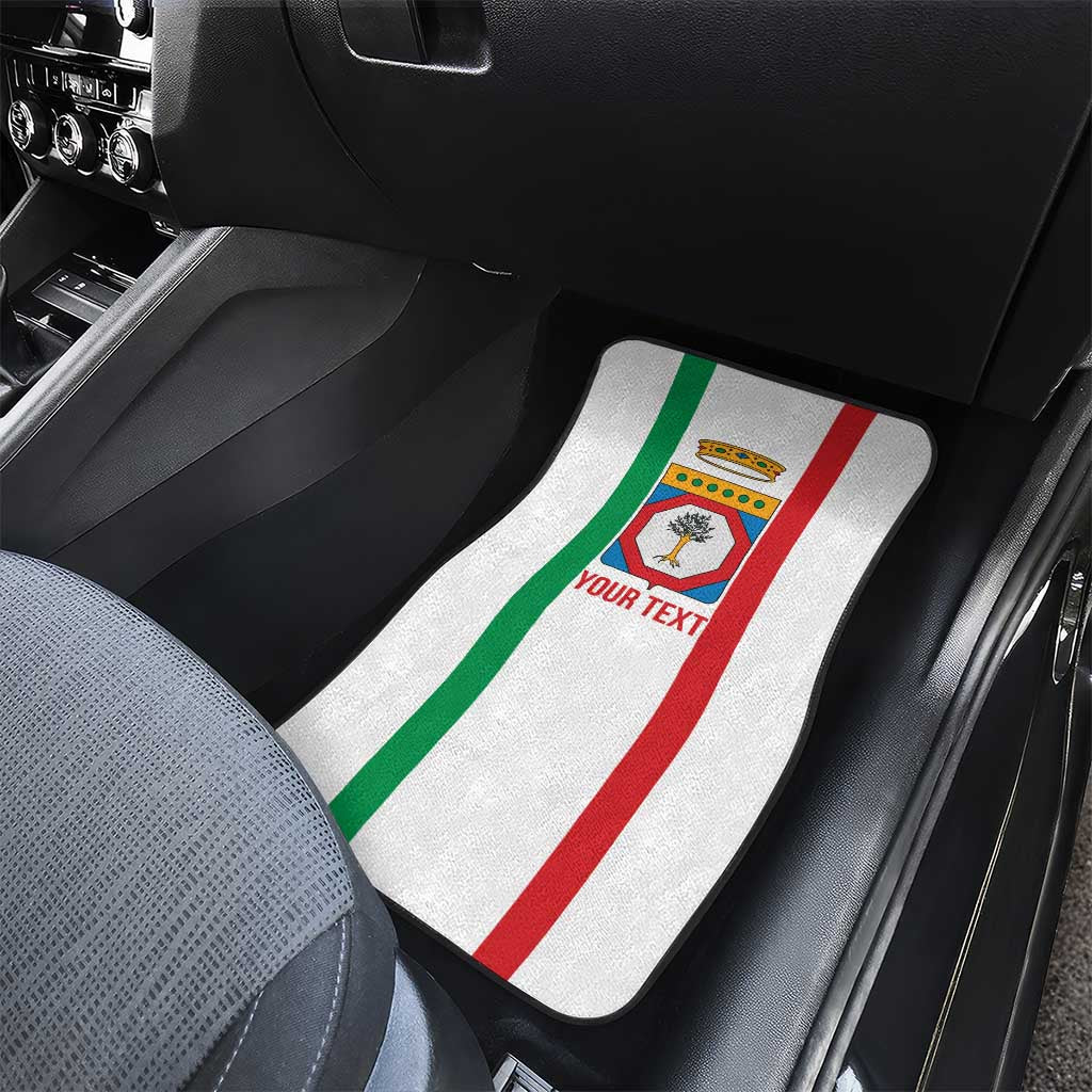 Personalized Italy Apulia Car Mats Inspiration Flags Style