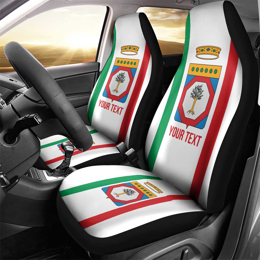 Personalized Italy Apulia Car Seat Cover Inspiration Flags Style