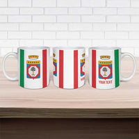 Personalized Italy Apulia Ceramic Mug Inspiration Flags Style - Wonder Print Shop