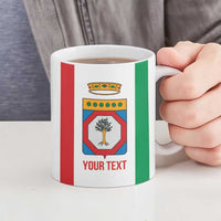 Personalized Italy Apulia Ceramic Mug Inspiration Flags Style - Wonder Print Shop