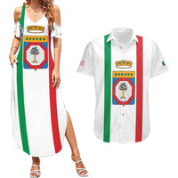 Personalized Italy Apulia Couples Matching Summer Maxi Dress and Hawaiian Shirt Inspiration Flags Style