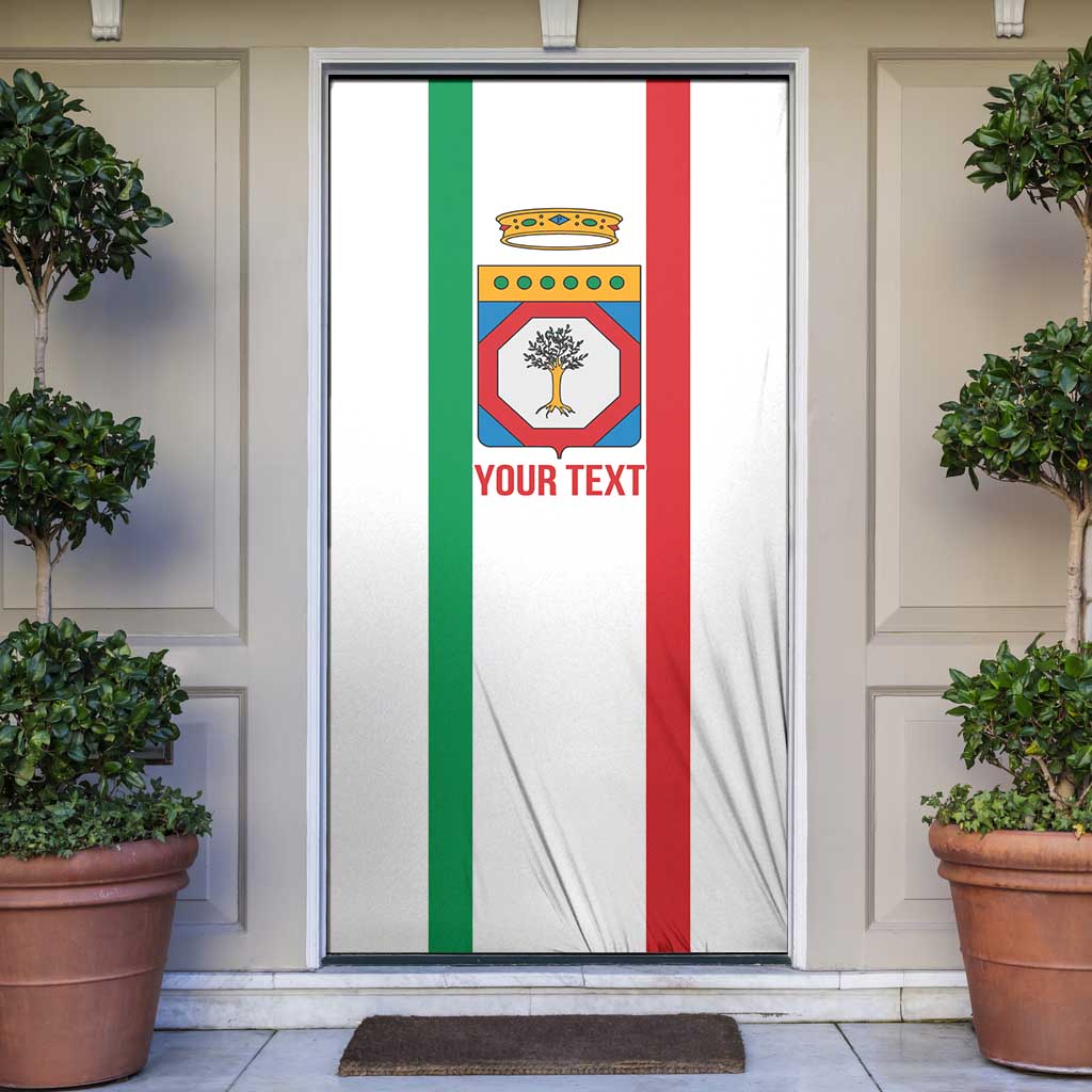 Personalized Italy Apulia Door Cover Inspiration Flags Style - Wonder Print Shop