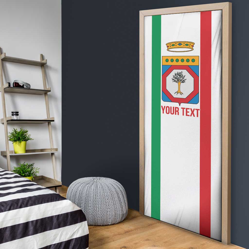 Personalized Italy Apulia Door Cover Inspiration Flags Style - Wonder Print Shop