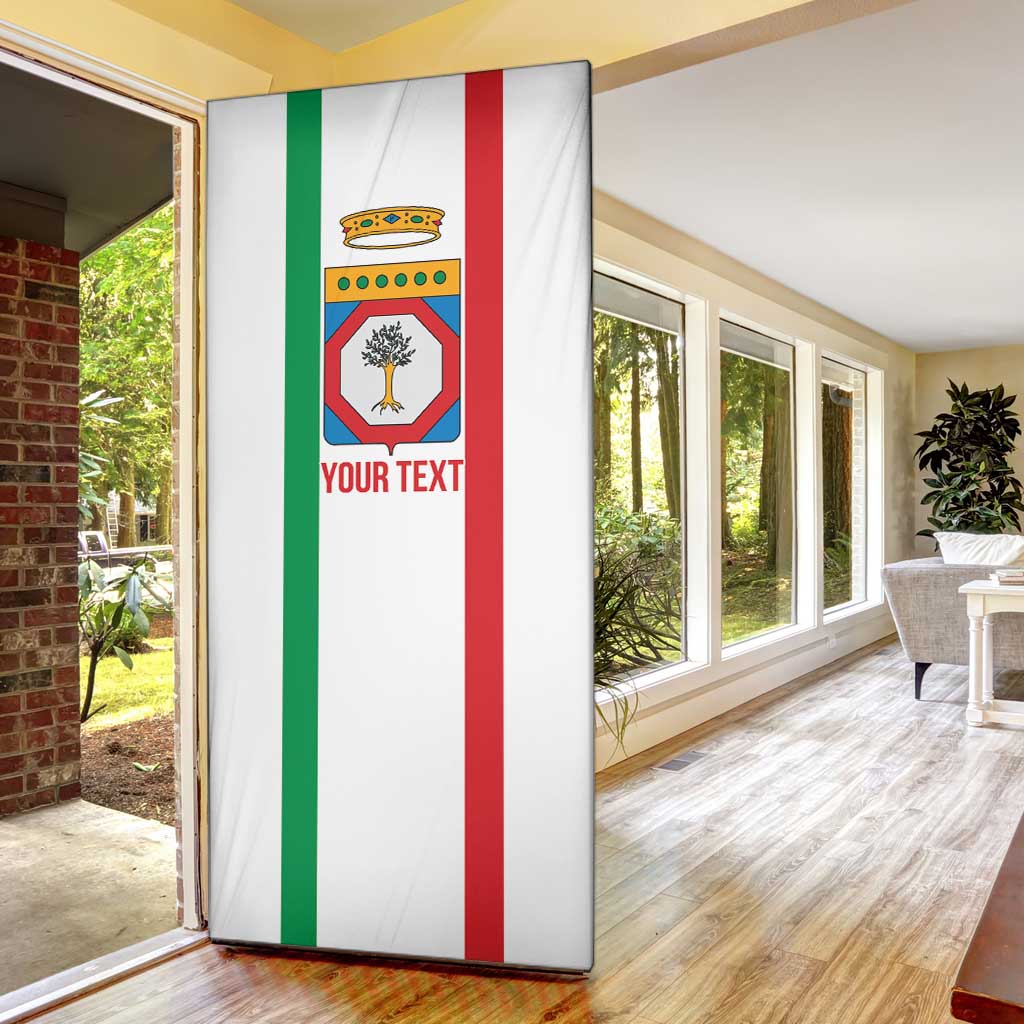 Personalized Italy Apulia Door Cover Inspiration Flags Style - Wonder Print Shop