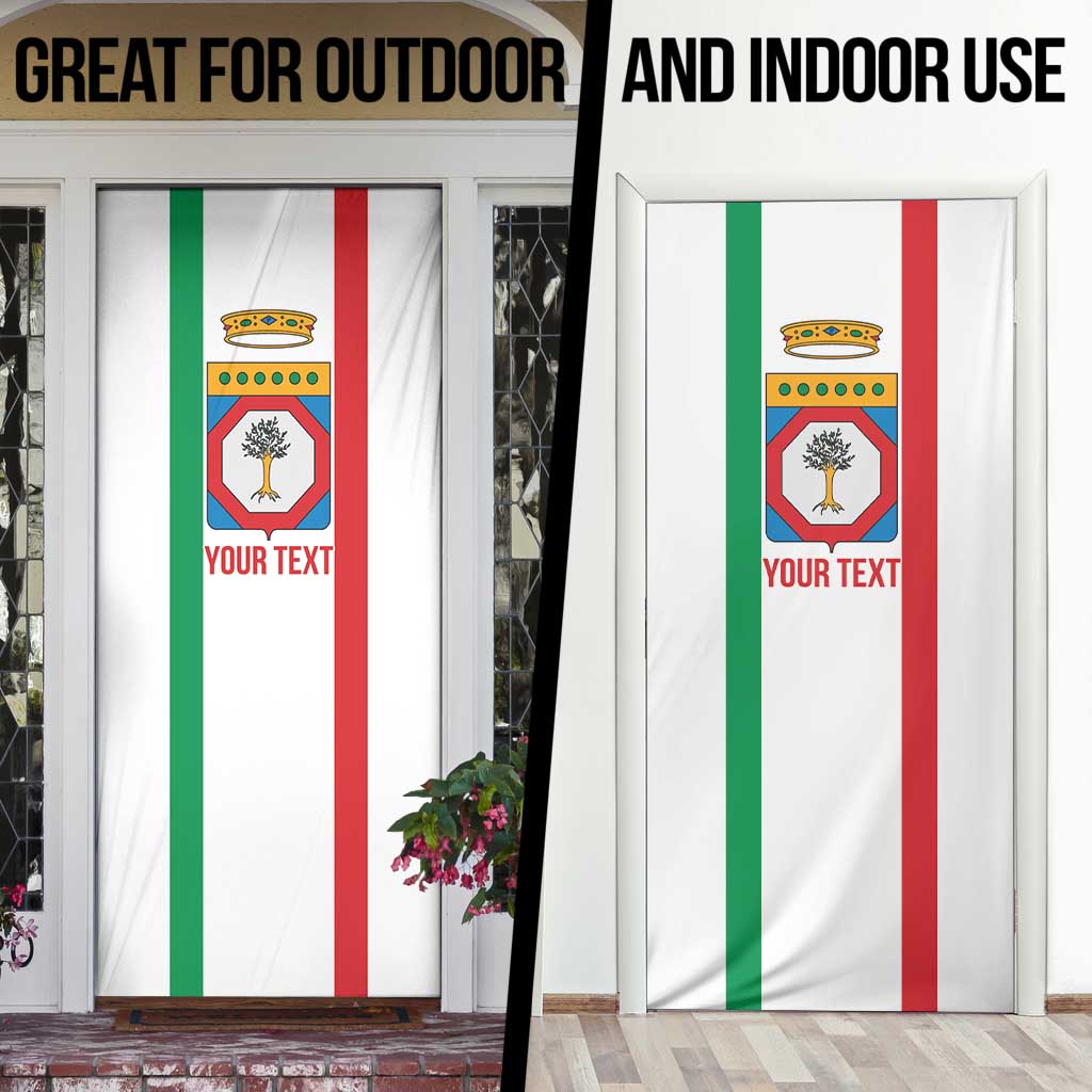 Personalized Italy Apulia Door Cover Inspiration Flags Style - Wonder Print Shop