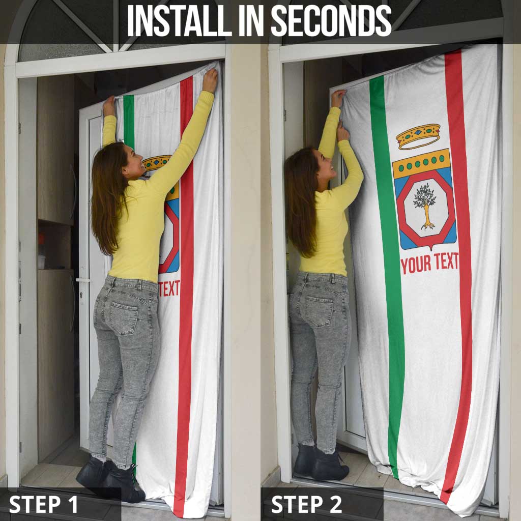Personalized Italy Apulia Door Cover Inspiration Flags Style - Wonder Print Shop