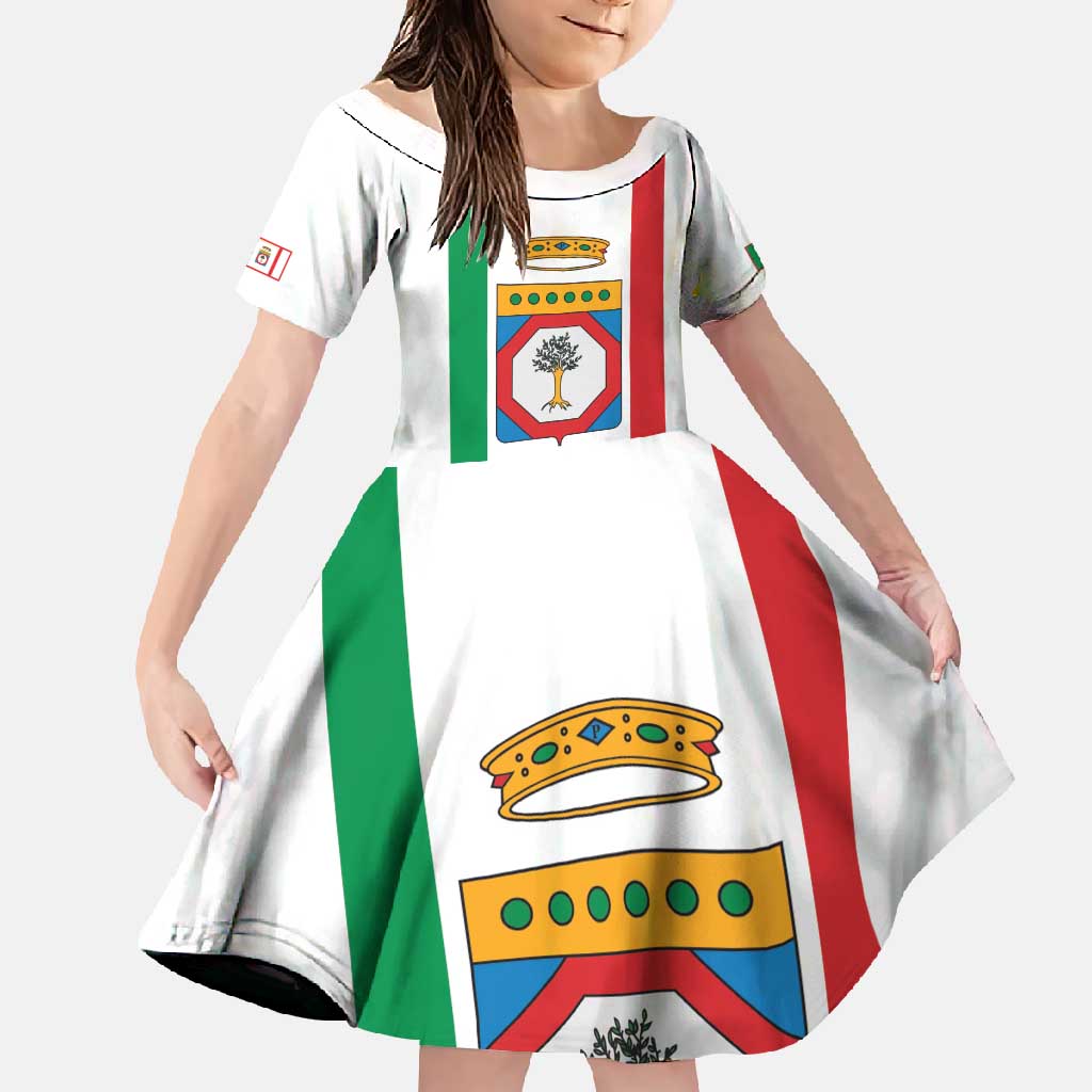 Personalized Italy Apulia Family Matching Long Sleeve Bodycon Dress and Hawaiian Shirt Inspiration Flags Style