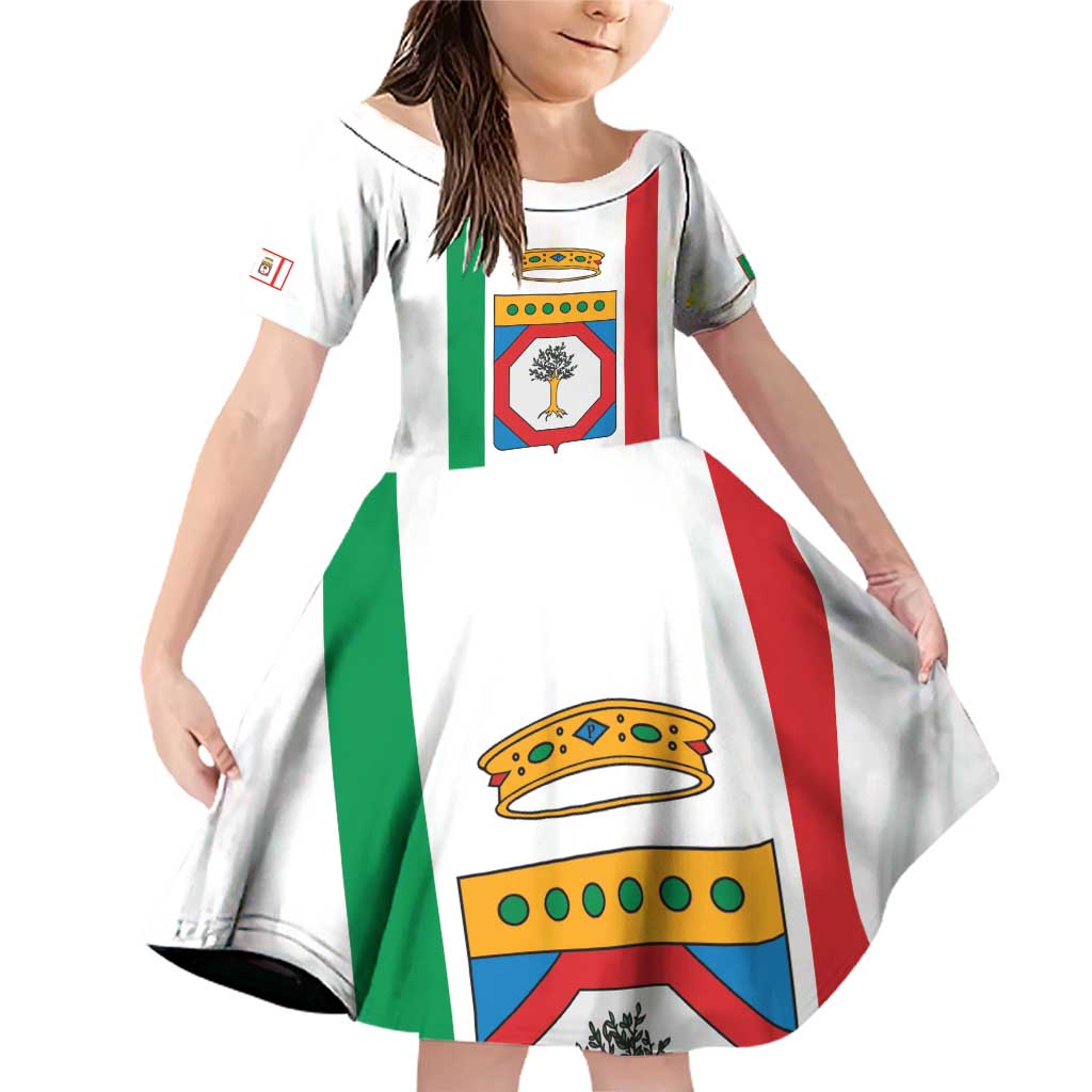 Personalized Italy Apulia Family Matching Off Shoulder Short Dress and Hawaiian Shirt Inspiration Flags Style