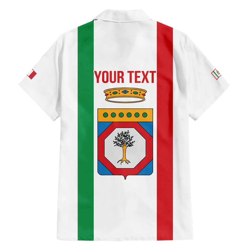 Personalized Italy Apulia Family Matching Off Shoulder Short Dress and Hawaiian Shirt Inspiration Flags Style