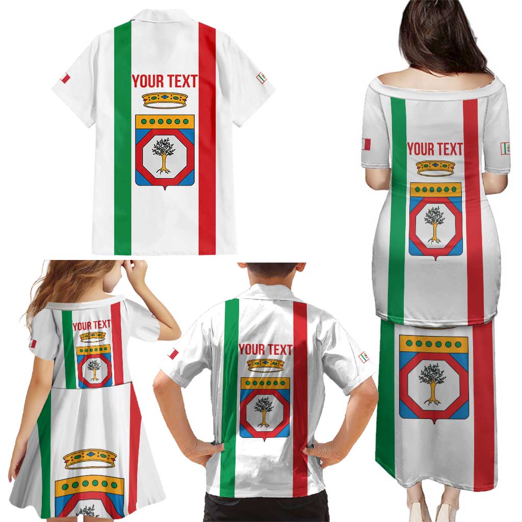 Personalized Italy Apulia Family Matching Puletasi and Hawaiian Shirt Inspiration Flags Style